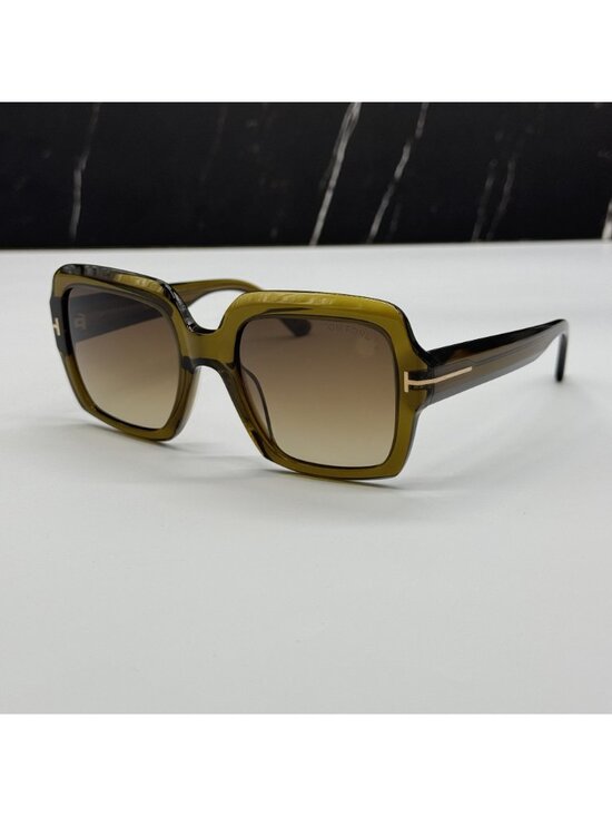 NEW TOM FORD KAYA TF1082 51F OLIVE WOMEN SQUARE SUNGLASSES TOM FORD FT1082/S 51F main image 8